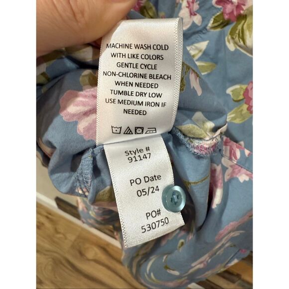 Ella Simone Cotton Robe pockets size medium - Picture 6 of 8